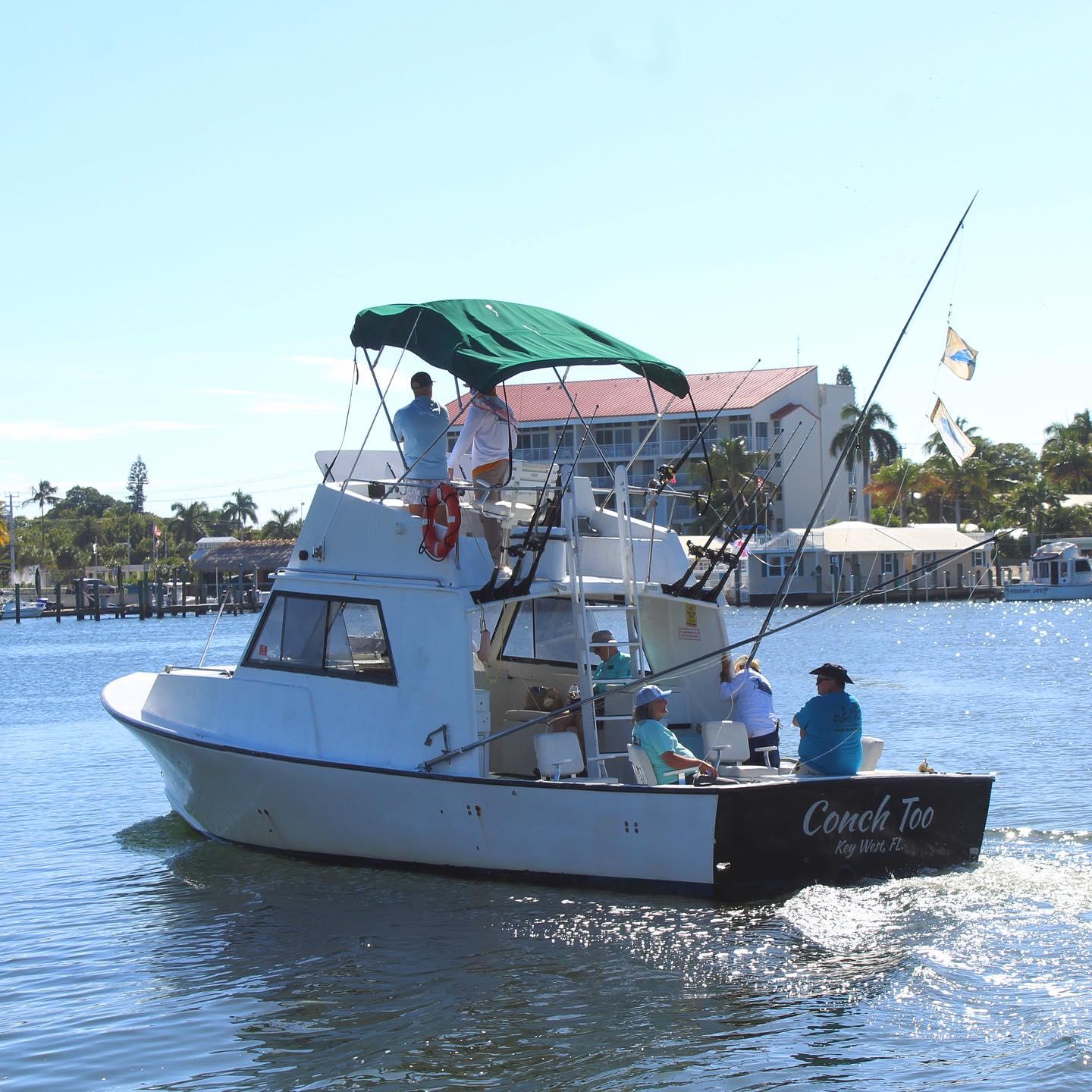 Conch Too charter boat in Key West harbor