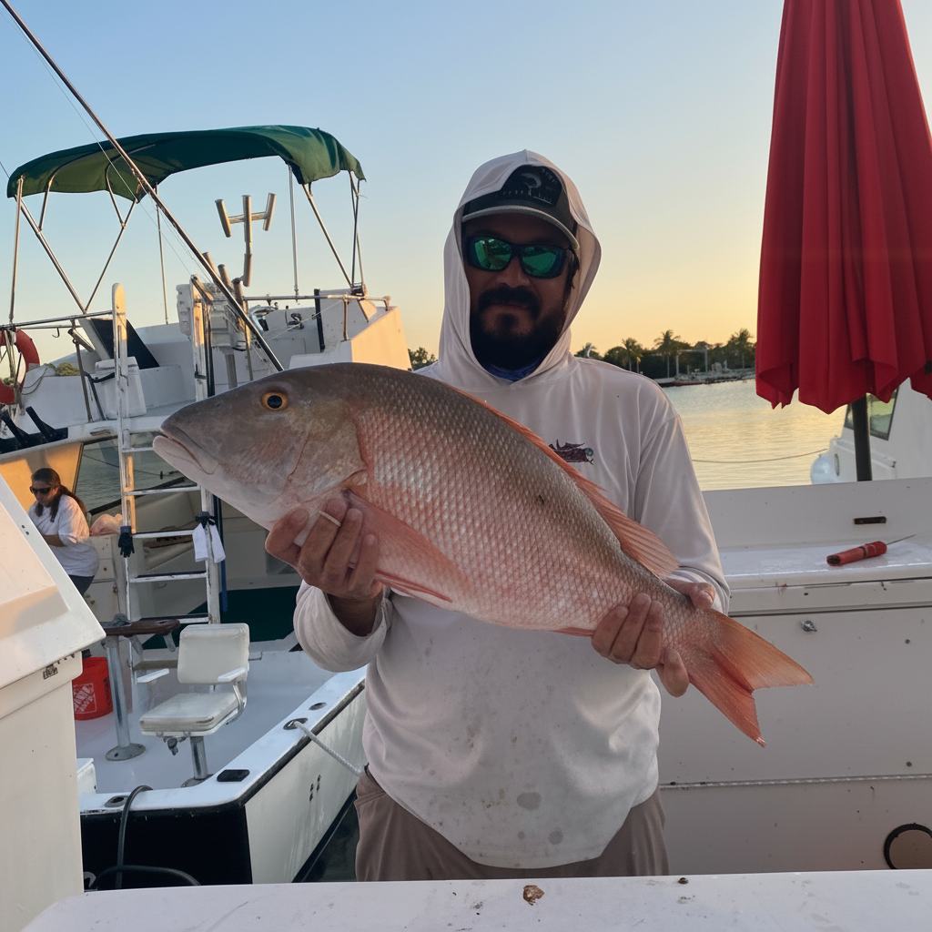 Captain Joel with red snapper