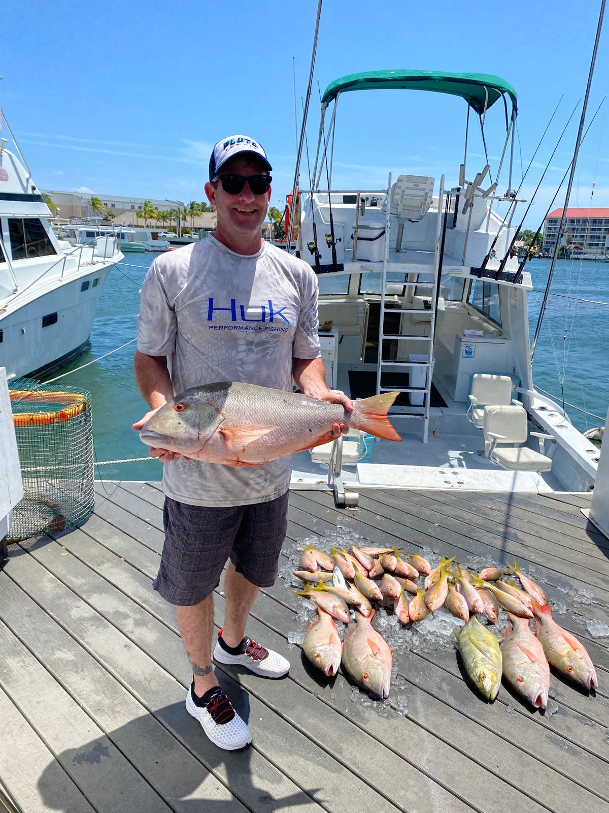 Snapper on boat